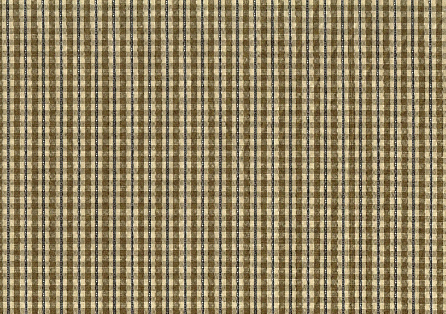 Braemore Fabric Brown Beige Slate Check Drapery Upholstery