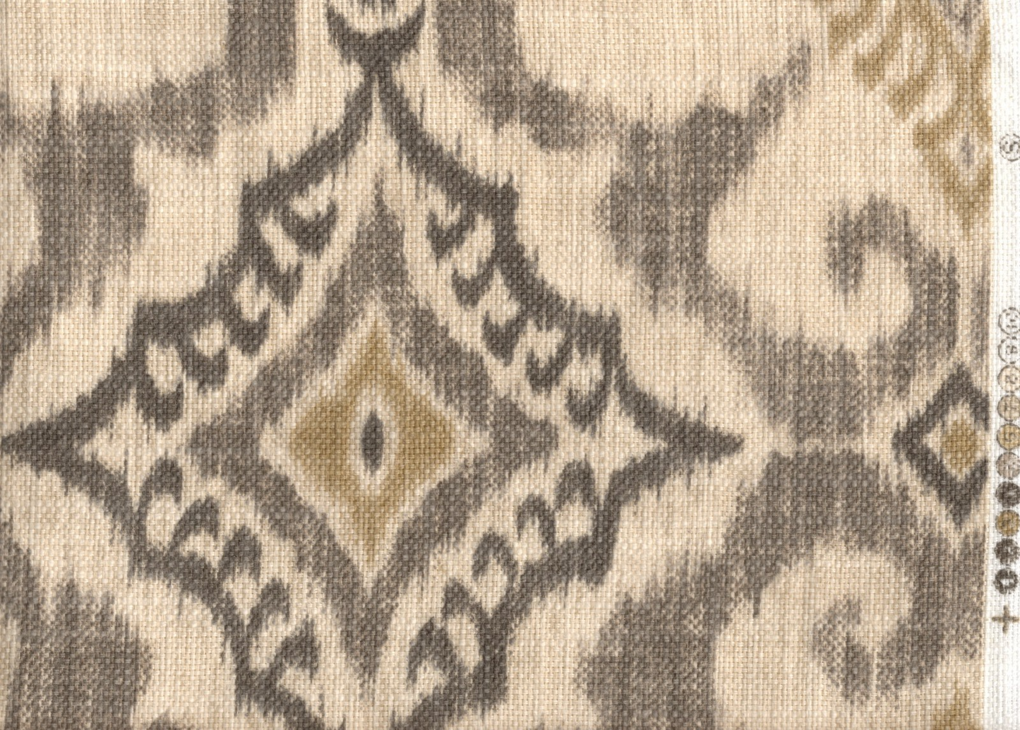 5 Yds Covington Fabric Kantha Raffia Cotton Blend Drapery Upholstery