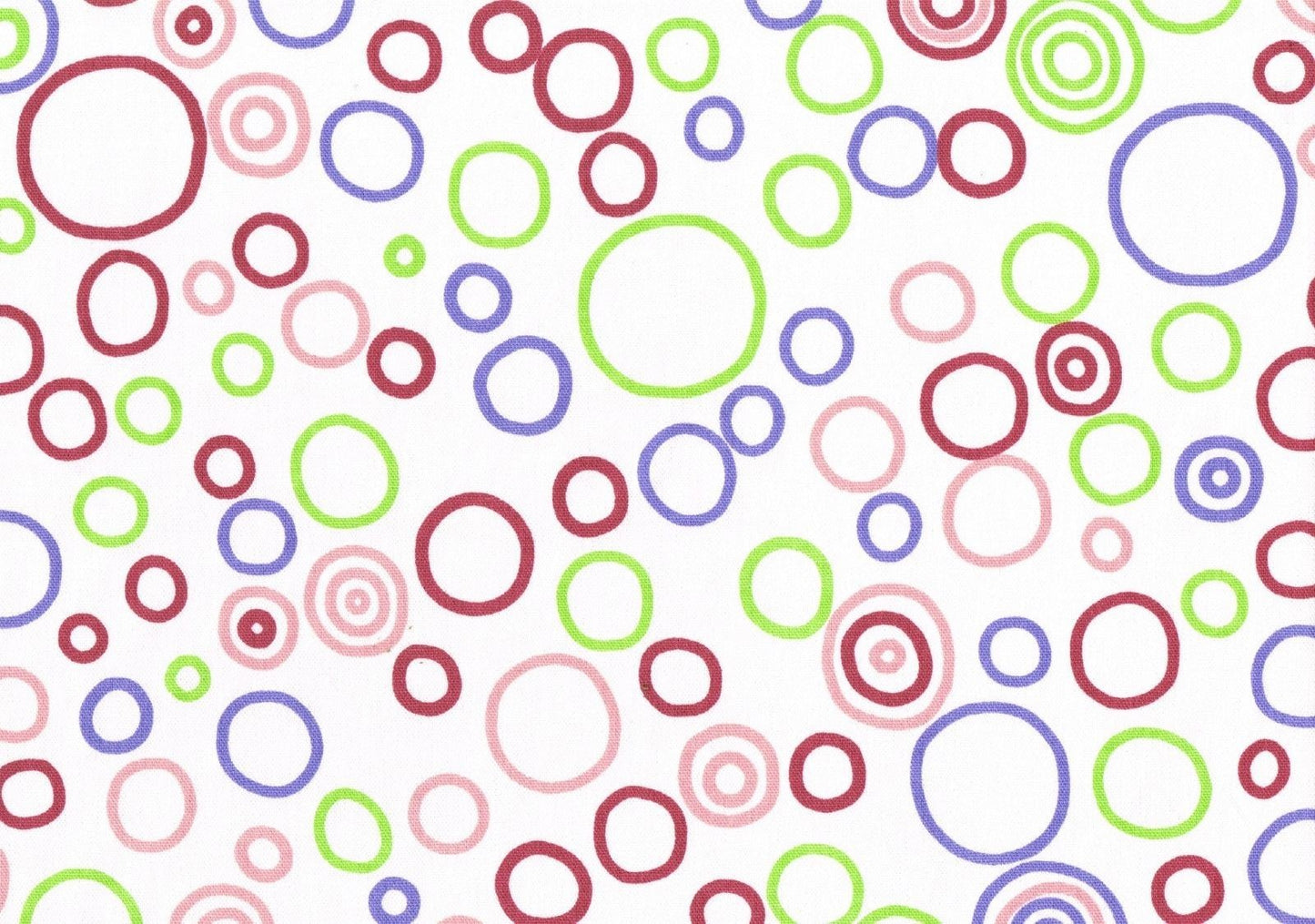 Custom Made Window Topper White Burgundy Green Purjple Corded Cotton Circles