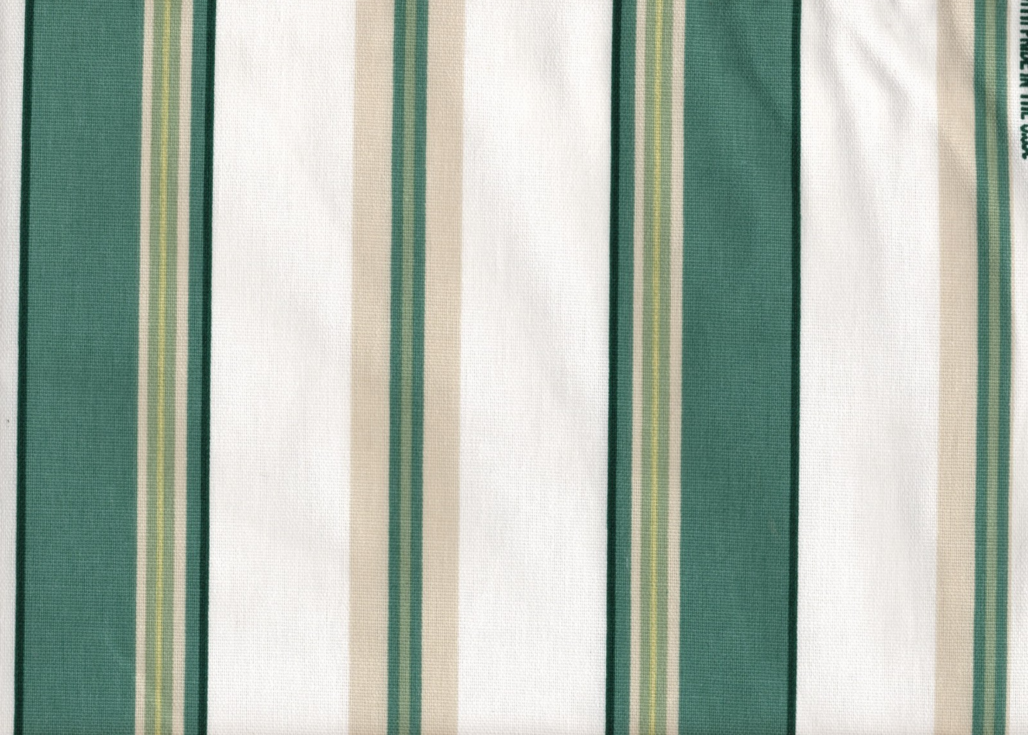 5 Yds Waverly Fabric Simple Stripe Cotton Drapery Upholstery