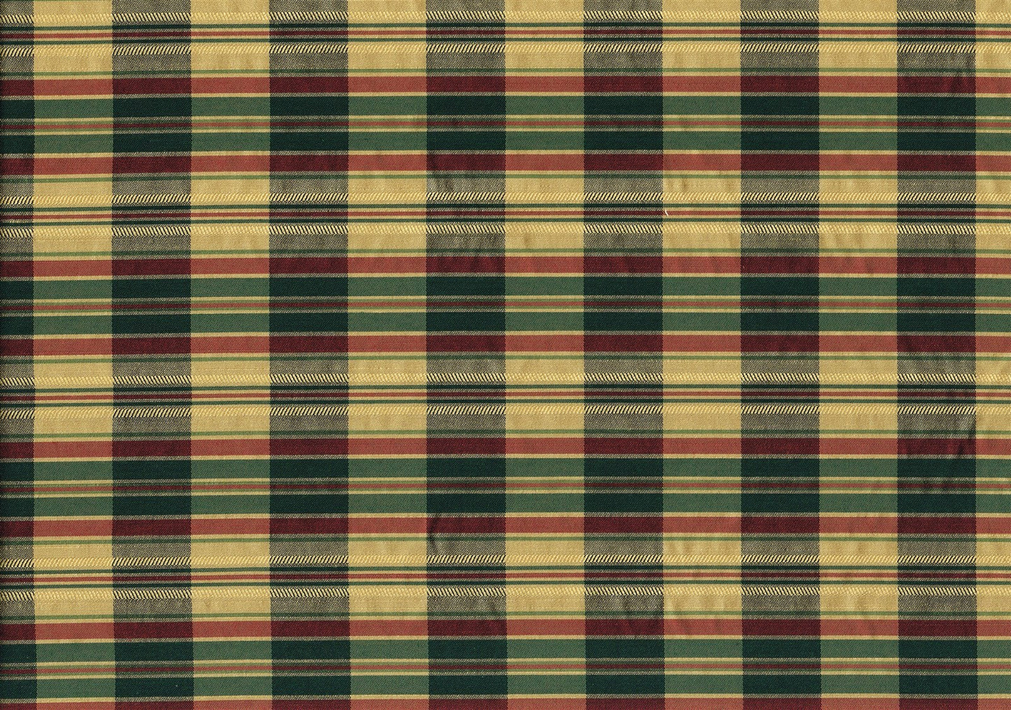Robert Allen Fabric Engstrom Holly Red Green Gold Drapery Weight