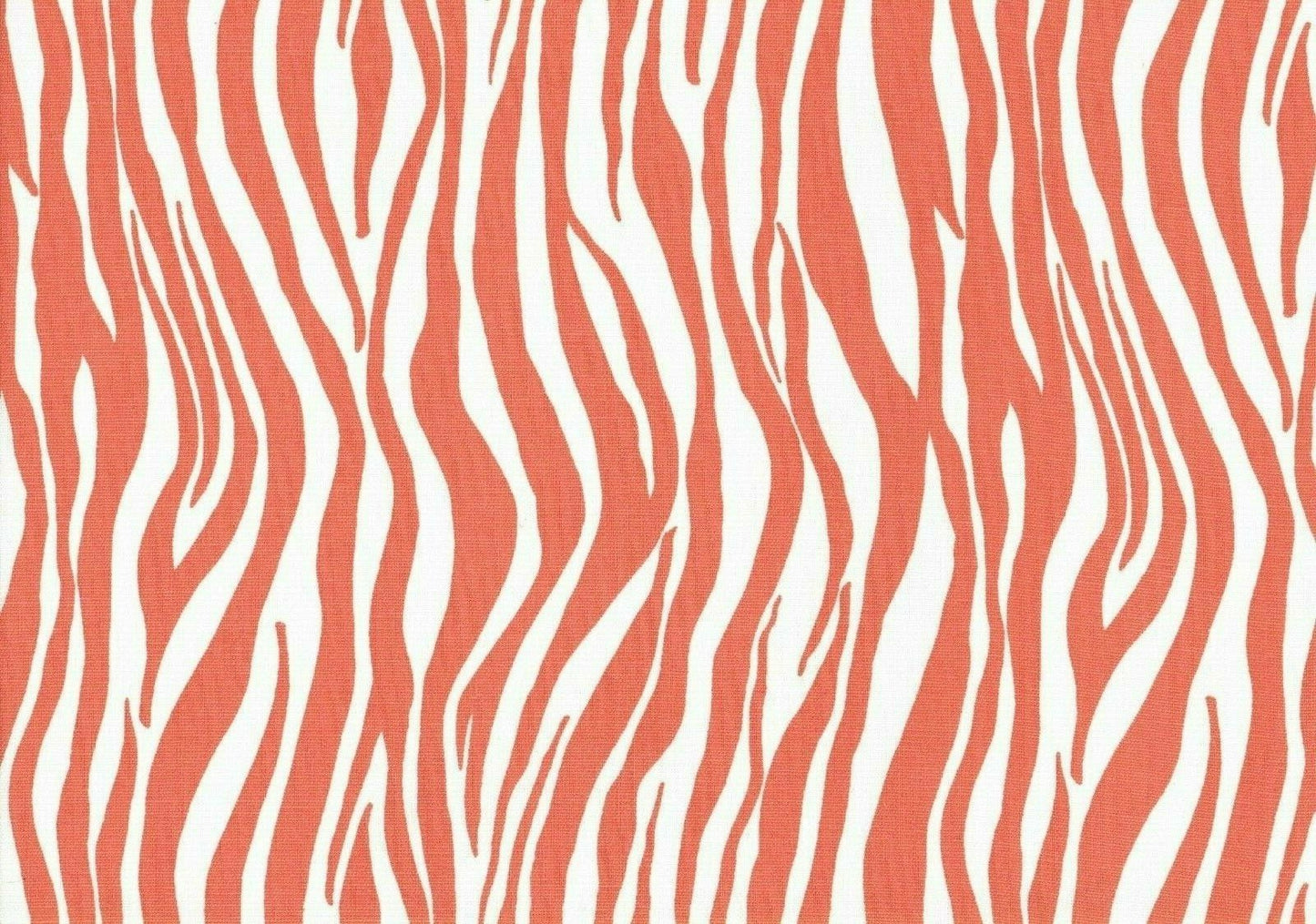 Designer Fabric Peach White Geometric Cotton Print Drapery Upholstery