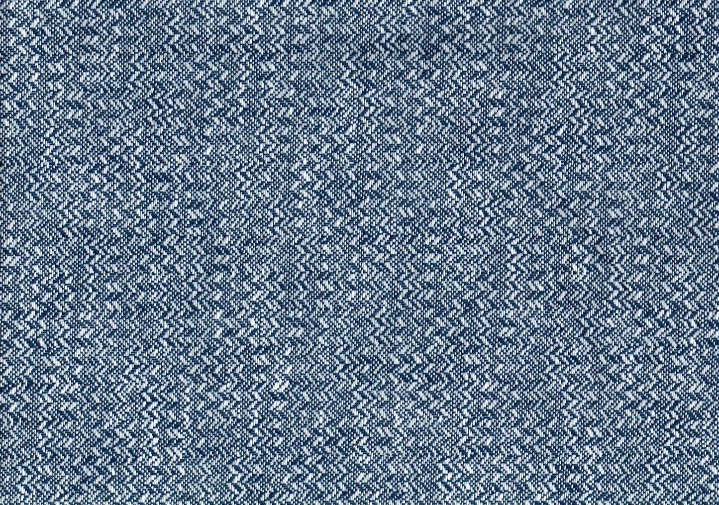 4.5 Yds Belle Dura Fabric Blue White Woven Indoor/Outdoor Drapery Upholstery