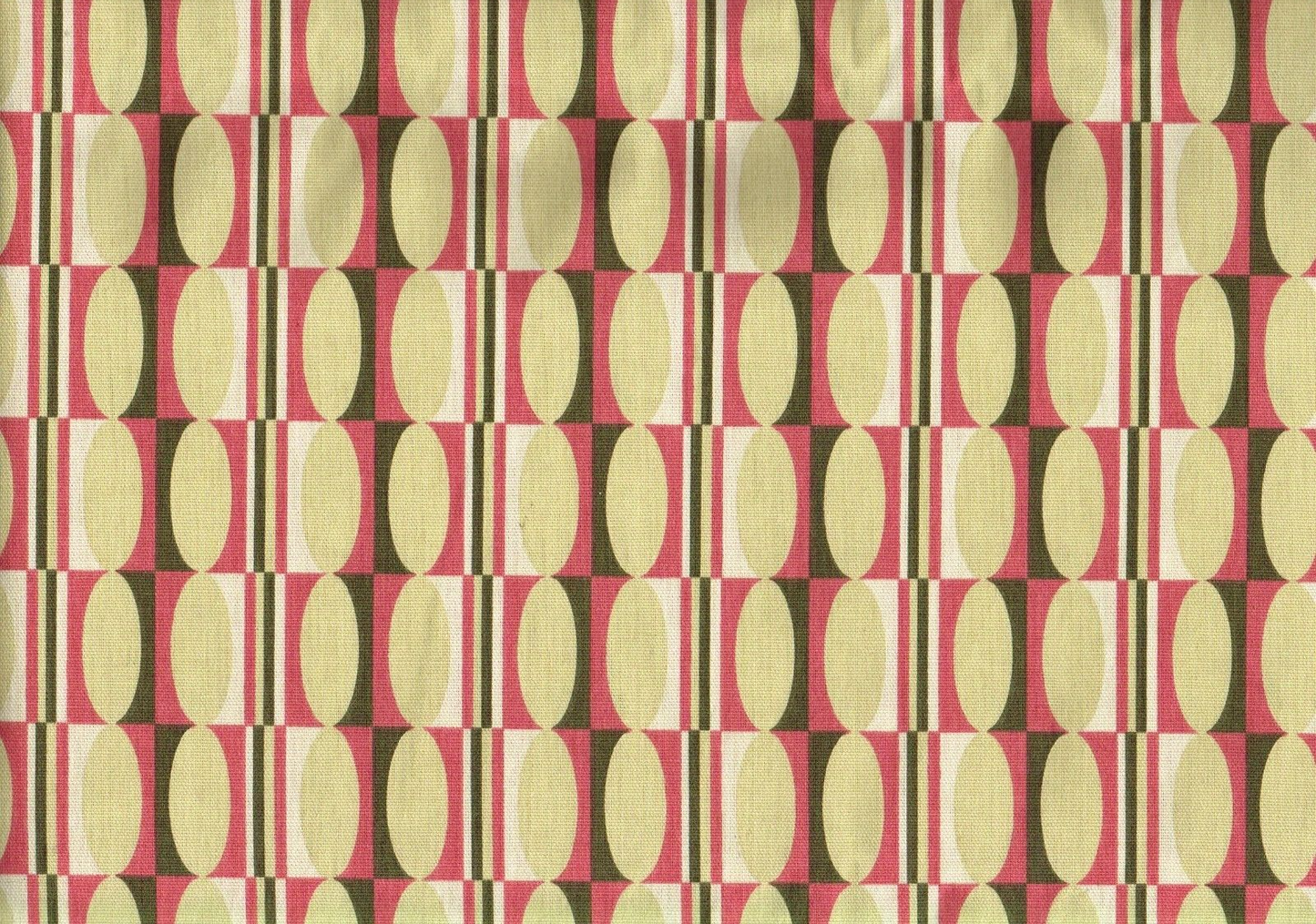 5 Yds Waverly Fabric Shapes Camel Rose Black Cotton Drapery Upholstery