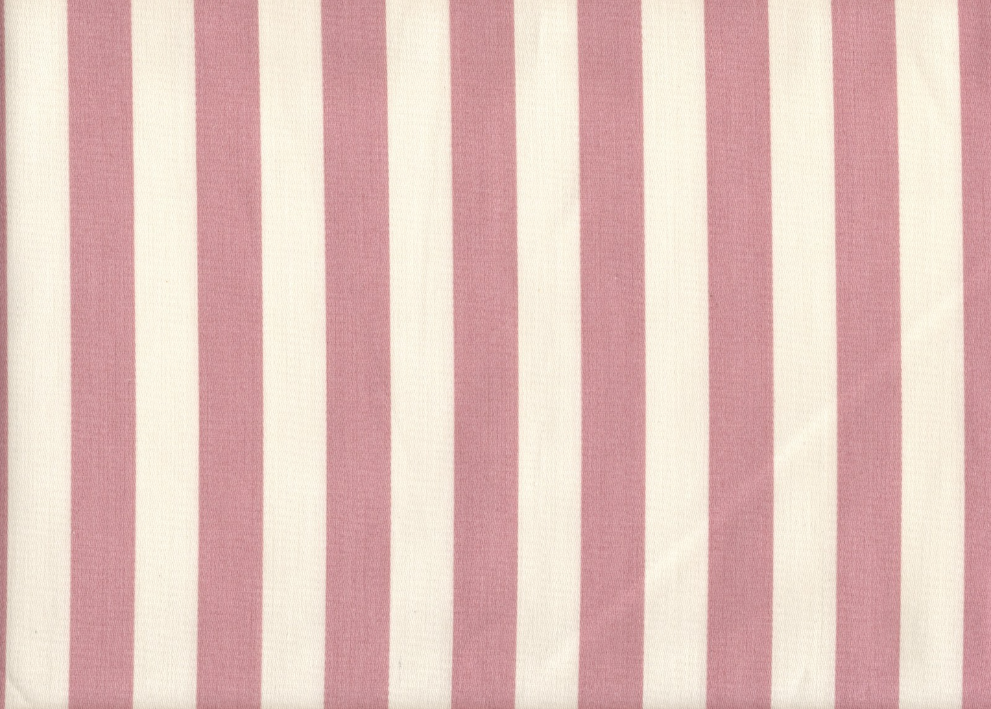 4 Yds Designer Fabric Mauve White Striped Cotton Drapery Upholstery