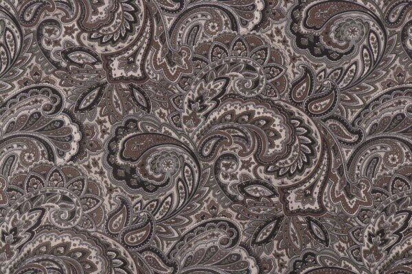 5 Yds Mill Creek Fabric Morelia Graphite Paisley Cotton Drapery Upholstery