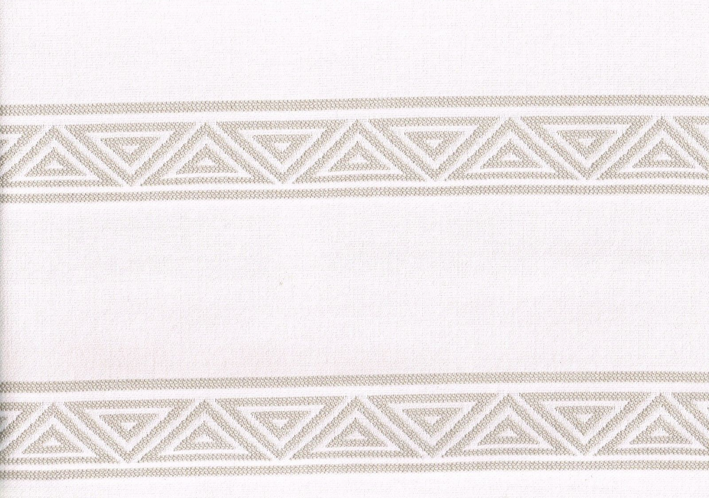7.50 Yds Sunbrella Fabric Taupe Triangle Stripes 100% Solution Dyed Acrylic Uph