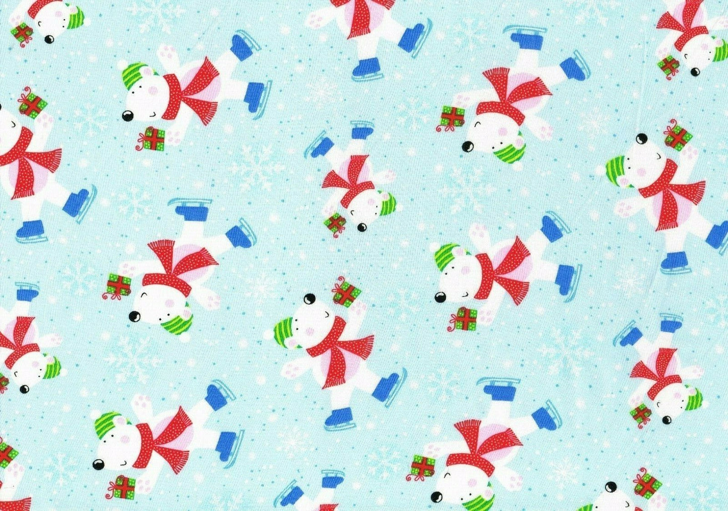 Christmas Fabric 100% Cotton Snoopy Blue Red White Drapery Upholstery