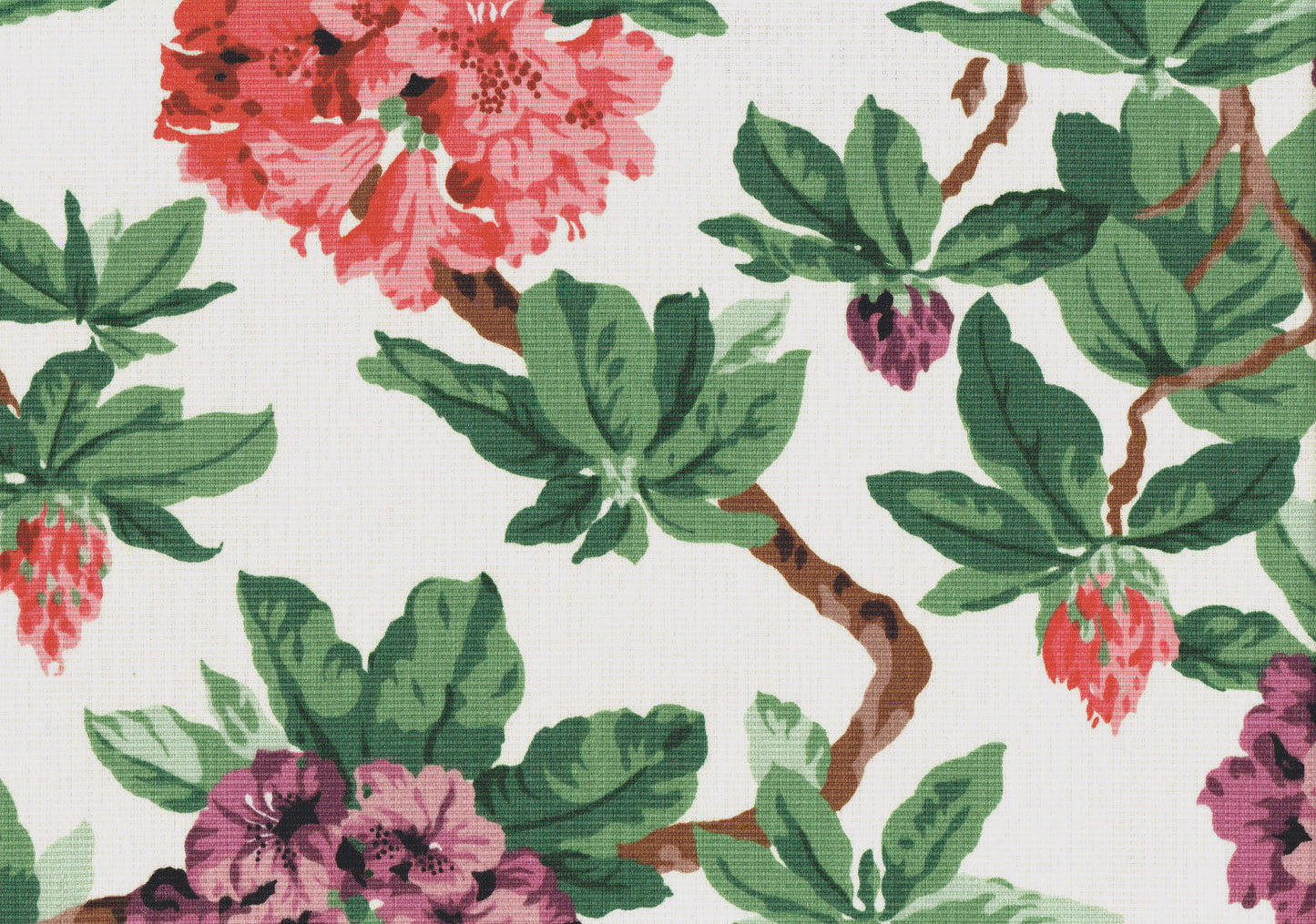 Cyrus Clark Fabric Roxanne Off White Rose Lavender Floral Drapery Upholstery