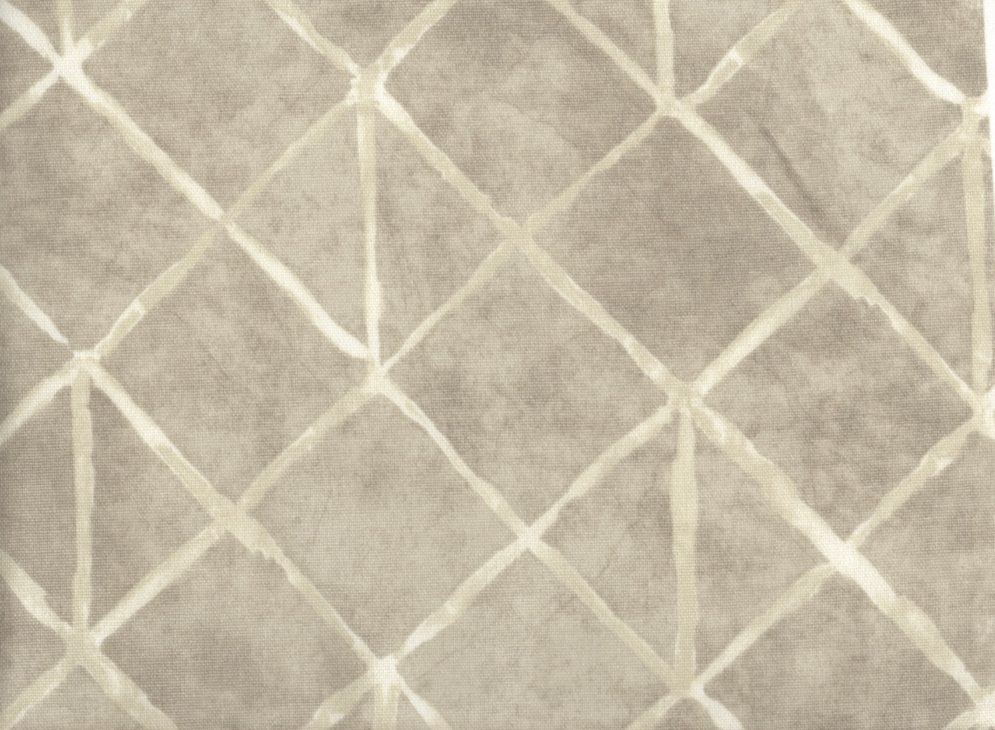 6 Yds Swavelle Fabric Beige Diamonds Cotton Drapery Upholstery