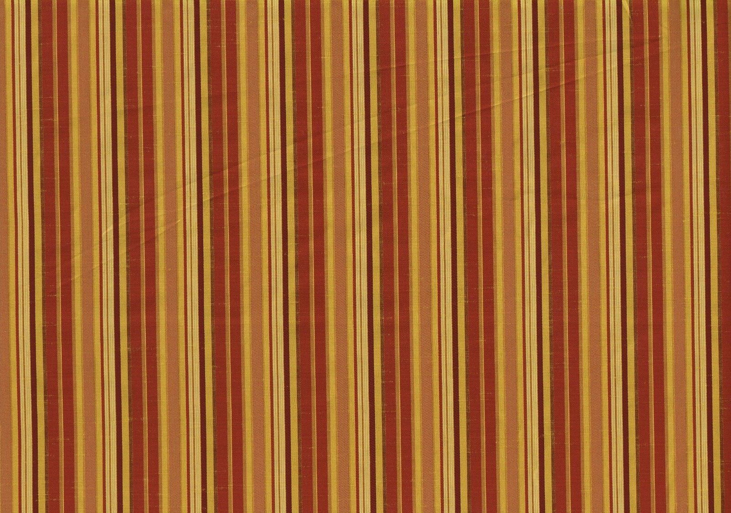 4 Yards Richloom Fabric Cinnamon Gold Stripe Drapery Upholstery