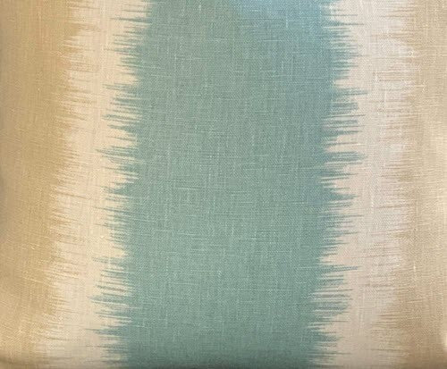 5 Yds Kravet Fabric Thom Felicia Gere Linen Green Tan Stripe Drapery Upholstery