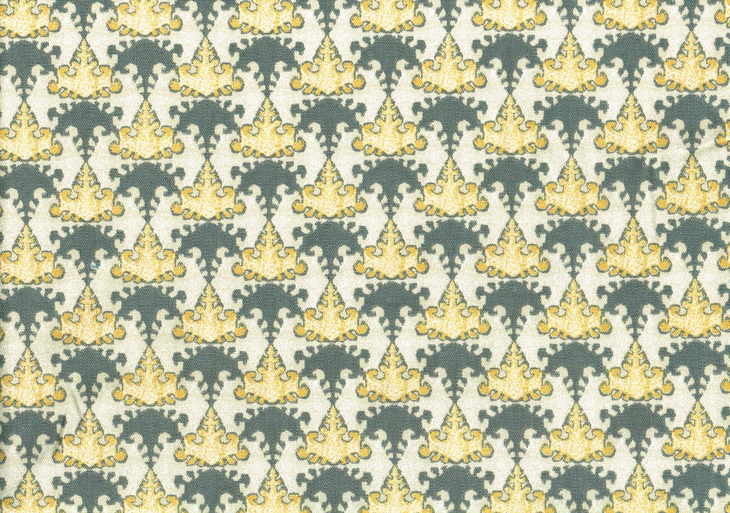 8.5 Yds Lacefield Fabric Tessa Amber Cotton Drapery Upholstery