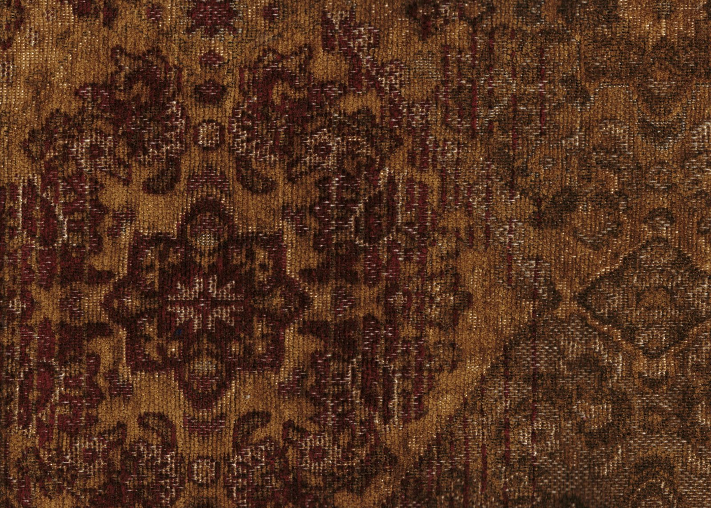 Culp Fabrics Noura Fig Acrylic Blend Gold Burgundy Upholstery Weight