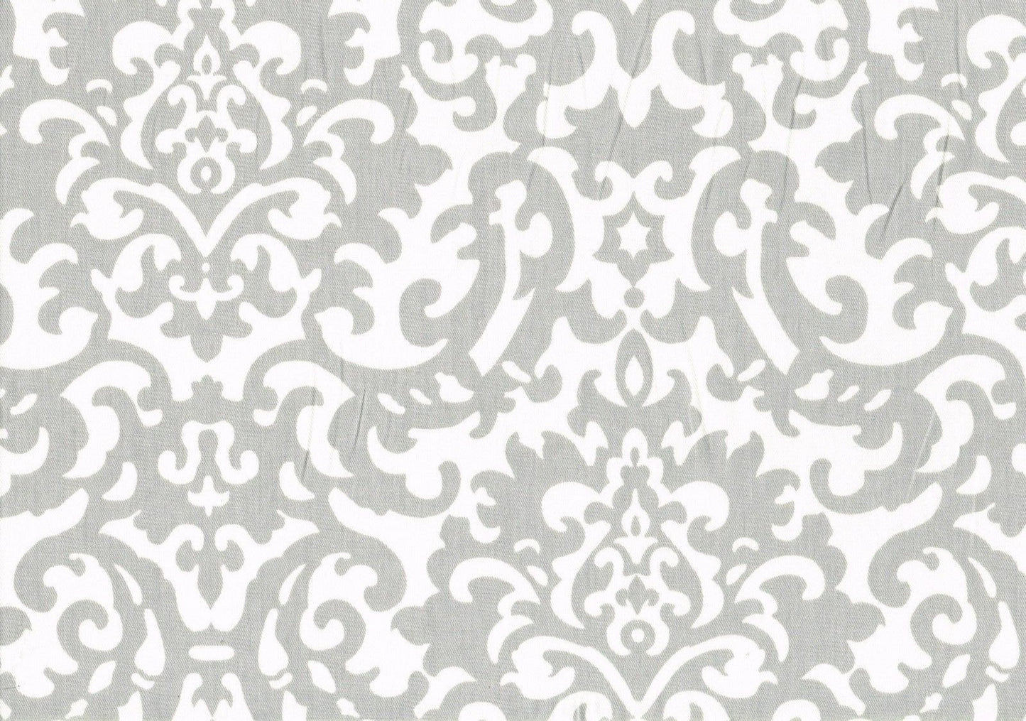 Waverly Fabric Duncan Sterling Silver White Cotton Drapery Upholstery