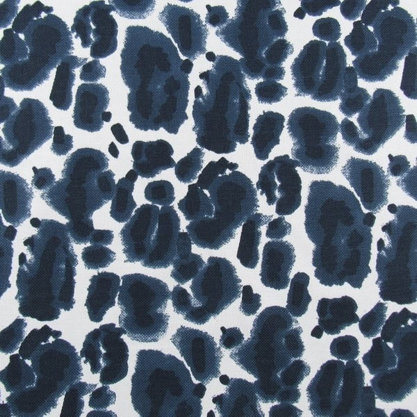 Lacefield Fabric Leopard Cadet Cambrie Cotton Drapery Upholstery