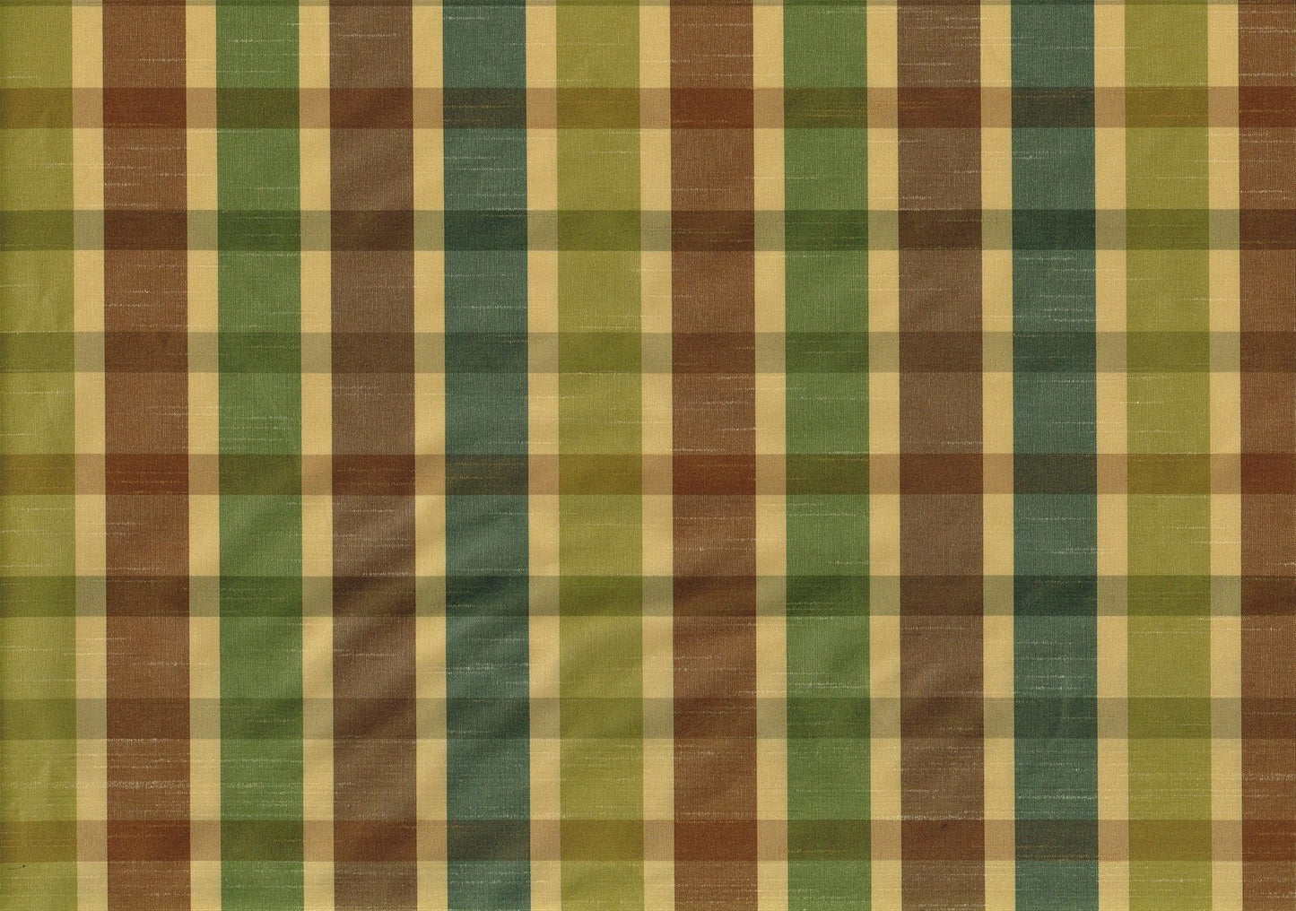 Robert Allen Fabric Senddra Bonsai Green Brown Beige Blue Drapery Upholstery