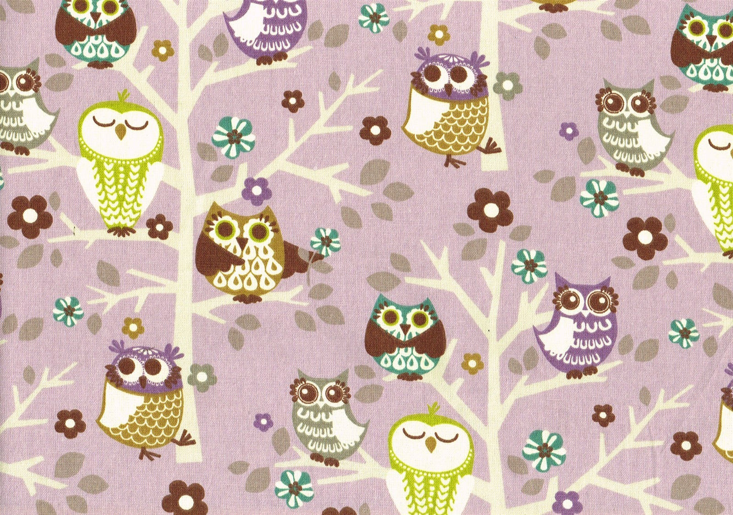 BPKaufmann Fabric Sit-N-A-Tree Plum Cotton Lavender Purple Gold Green Drapery