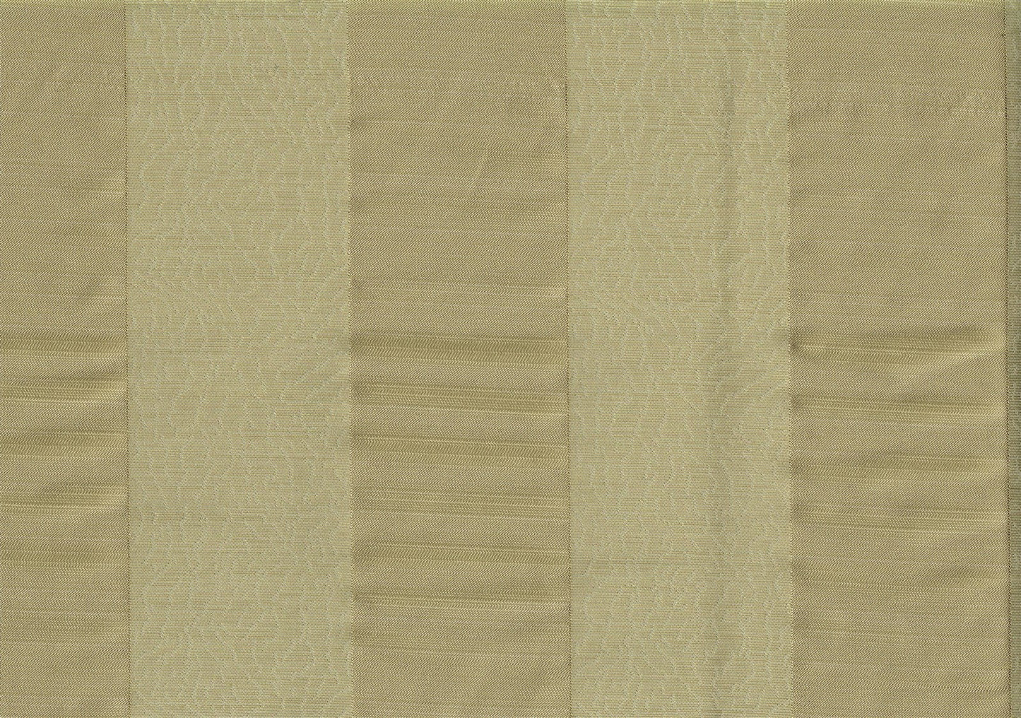 3 Yds Robert Allen Running Path Green Tea Gold Stripe Drapery Upholstery