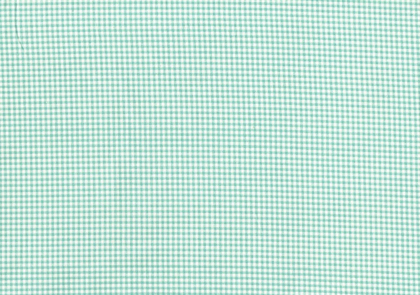 Designer Fabric Aqua Small Check 100% Cotton Drapery Upholstery