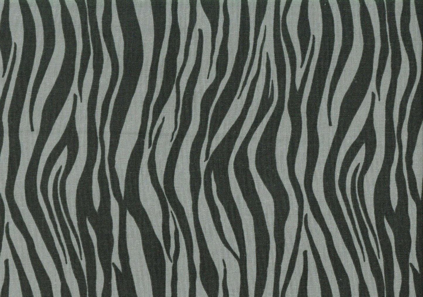 Designer Fabric Gray Black Print Cotton Duck Drapery Upholstery