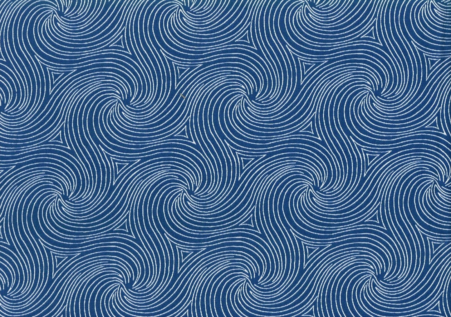 5 Yds Mill Creek Fabric Royal Blue Geometric Print Drapery Upholstery
