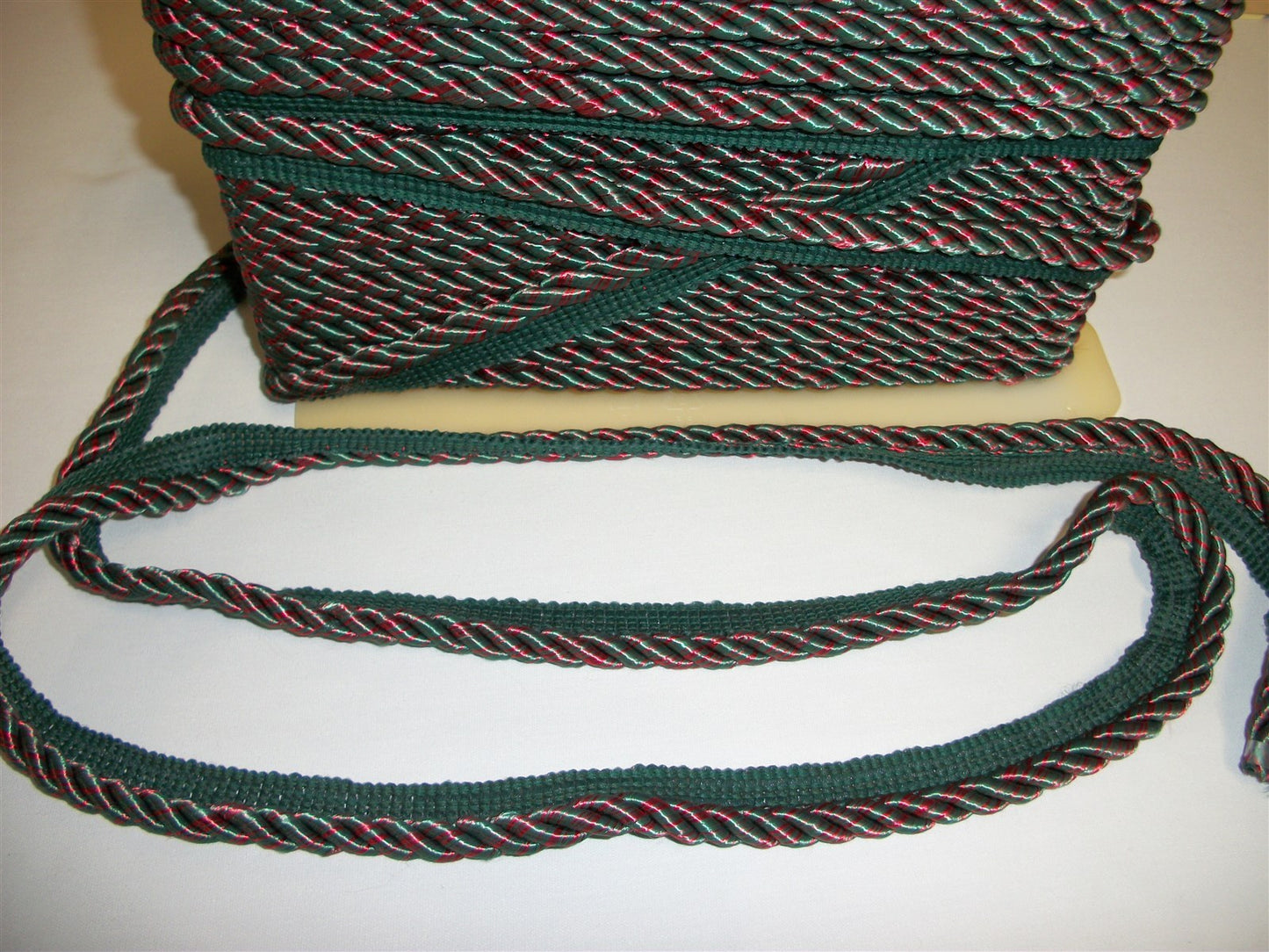 1/2" Lip Cording Conso Princess Green Red Collection Drapery Upholstery
