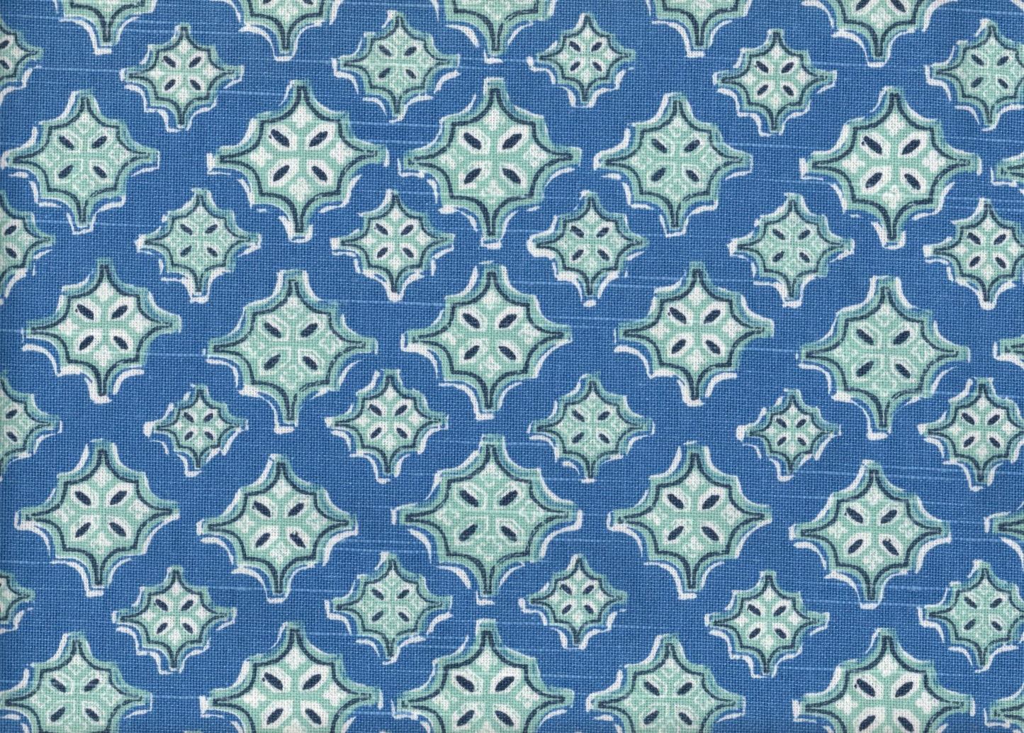 2 Yds Lacefield Fabric Trevi Cyan Drapery Upholstery