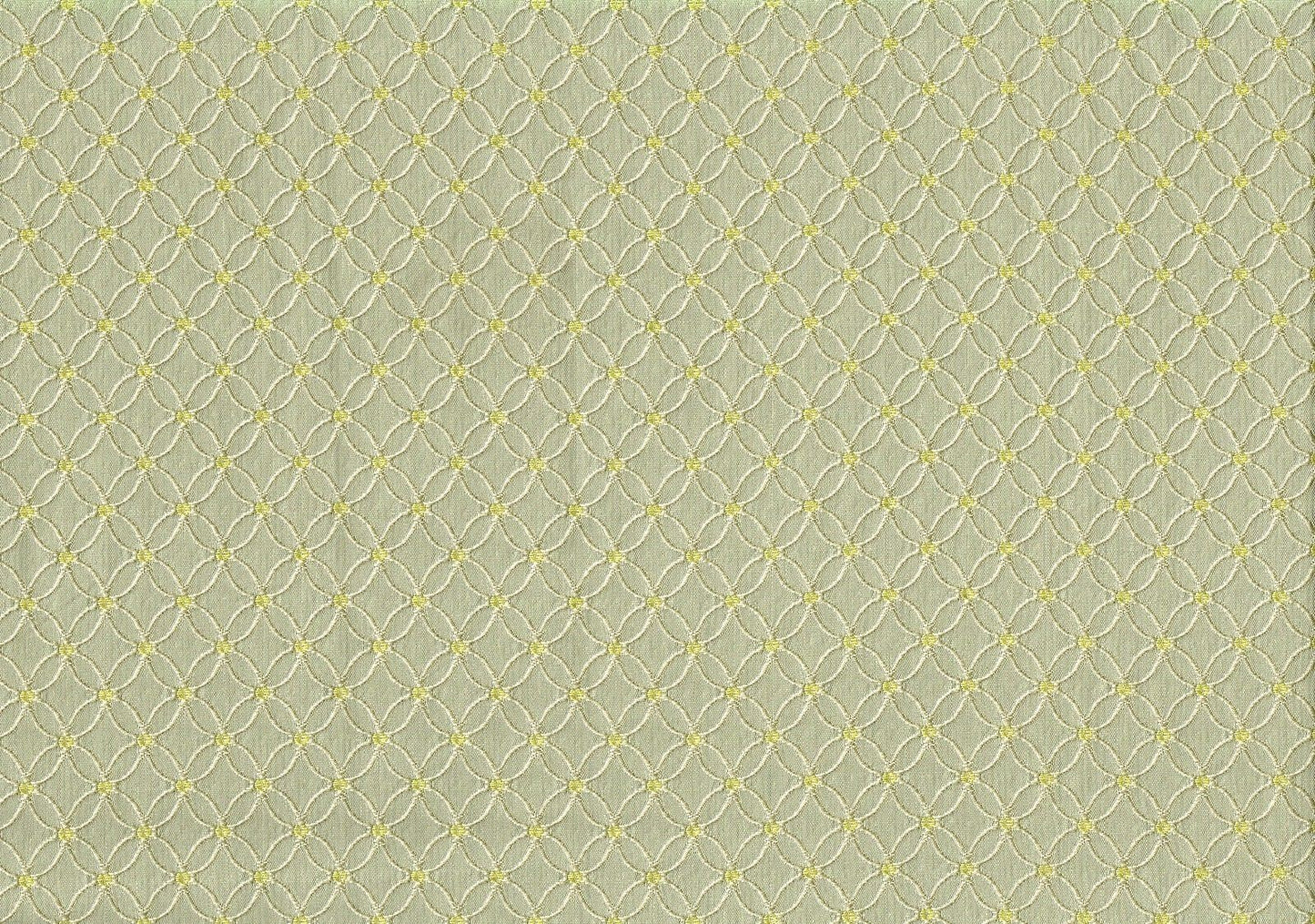 Waverly Fabric On the Web Platinum Green Yellow  Woven  Drapery Upholstery  