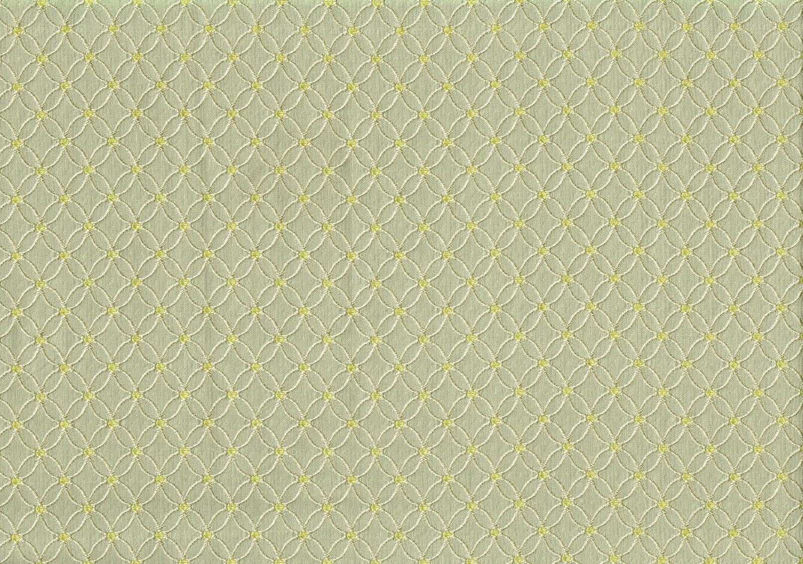 Waverly Fabric On the Web Platinum Green Yellow  Woven  Drapery Upholstery  