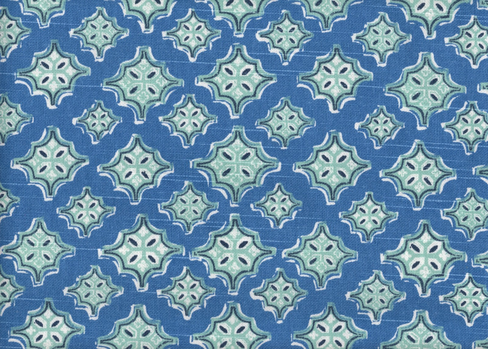 2 Yds Lacefield Fabric Trevi Cyan Drapery Upholstery