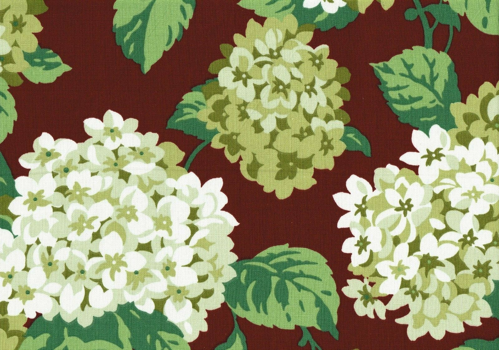 Magnolia Home Fabric Summer Wind Red  Cotton Duck  Print  Drapery Upholstery 