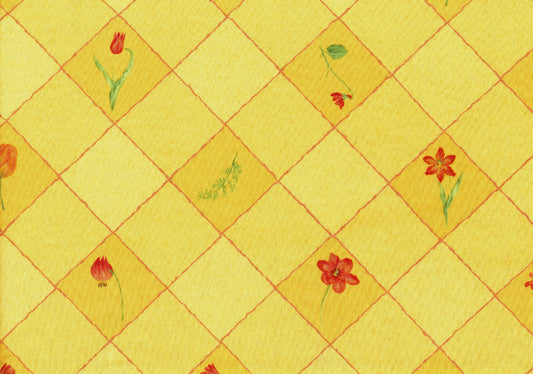 Suburban Fabric Party Check Gold Red Green Drapery Upholstery