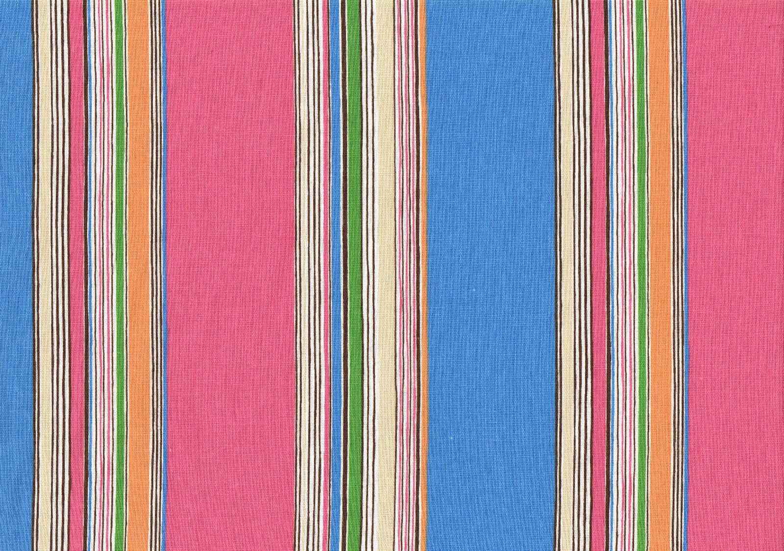 PKaufmann Fabric Pink Blue Green Striped   Cotton Drapery Upholstery