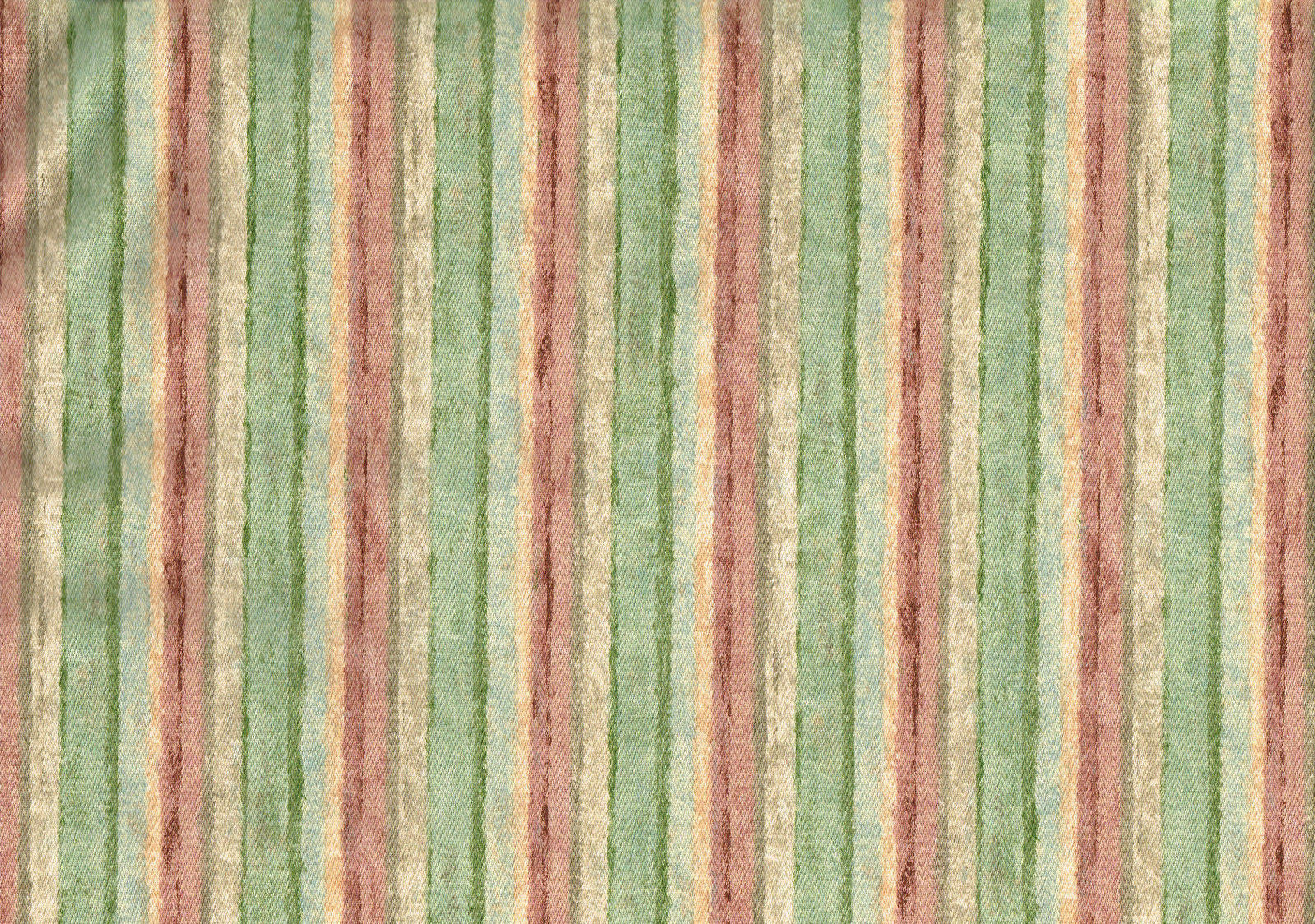 Mill Creek Fabric Bonne-Re Autum Stripe Green Rose Beige  Drapery Upholstery