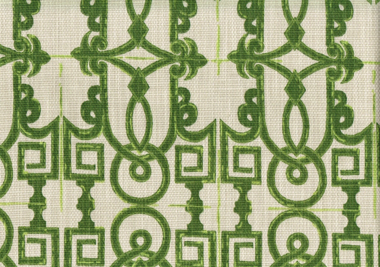 3.5 Yds Lacefield Fabric  Seville Olive Cotton  Drapery Upholstery
