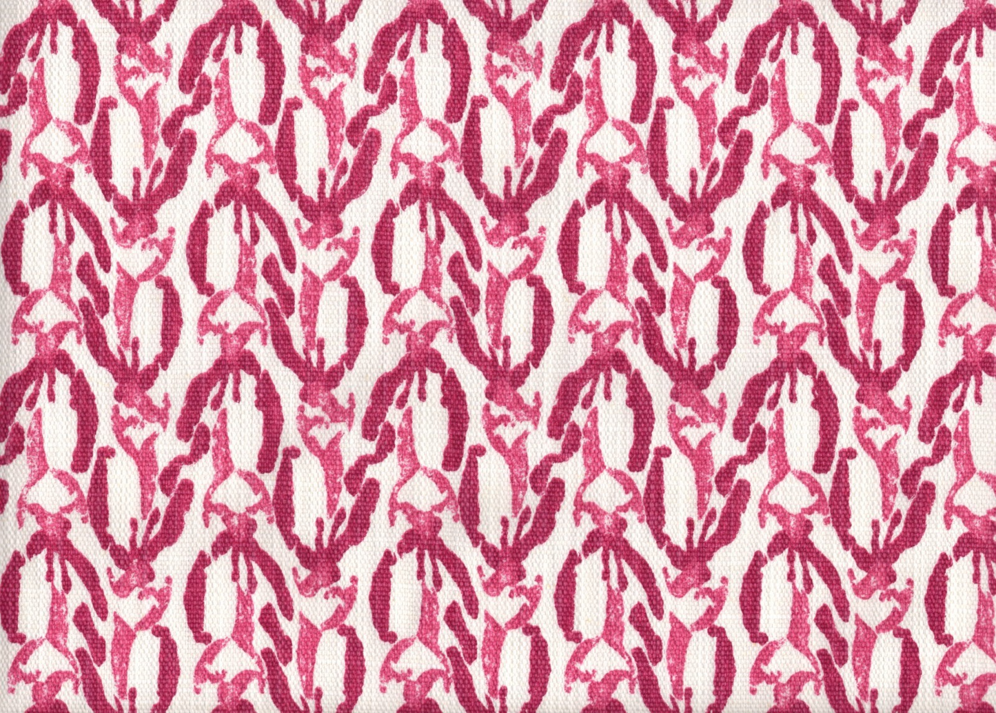 4 Yds Lacefield Fabric Reed Chathan Berry Cottom Blend  Drapery Upholstery