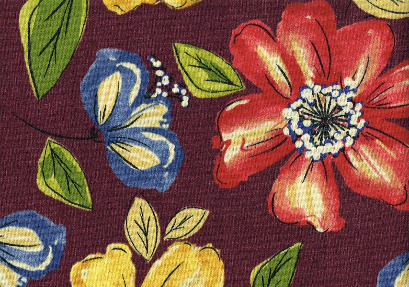 Richloom Maco Fabric Janice Eggplant Outdoor Eggplant   Drapery Upholstery 