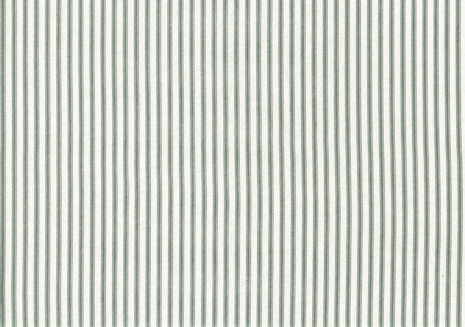 2.75 Yds Designer Fabric Gray  Stripe Cotton  Print   Drapery Upholstery 