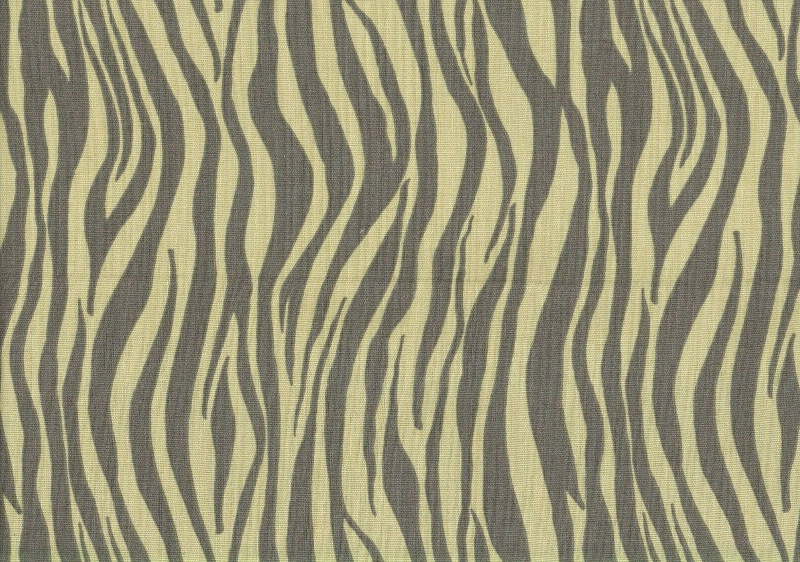 Designer Fabric Tan Taupe  Print Cotton Duck  Drapery Upholstery 