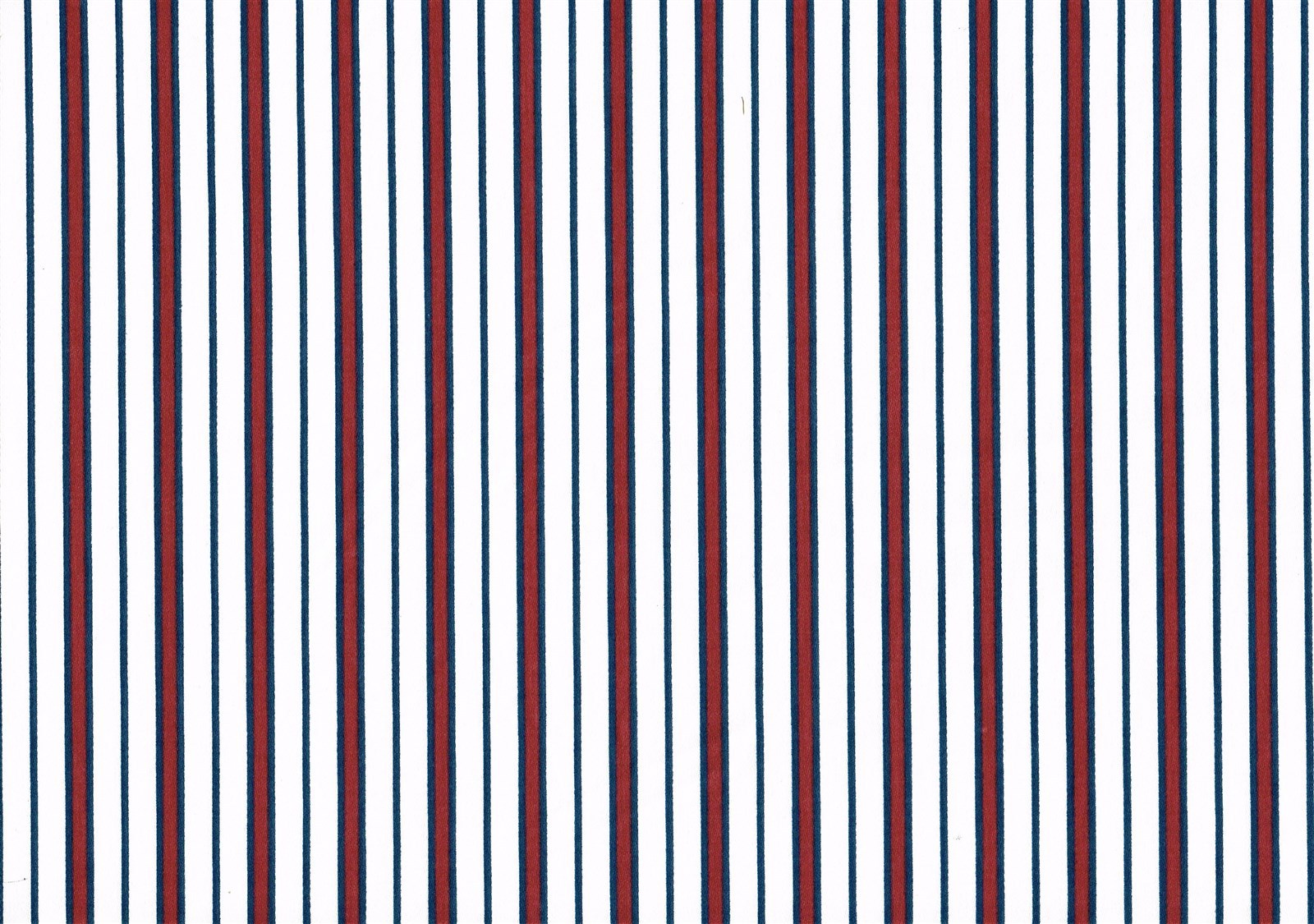 Waverly Fabric Brook Stripe White Burgundy Blue   Cotton Drapery Upholstery 