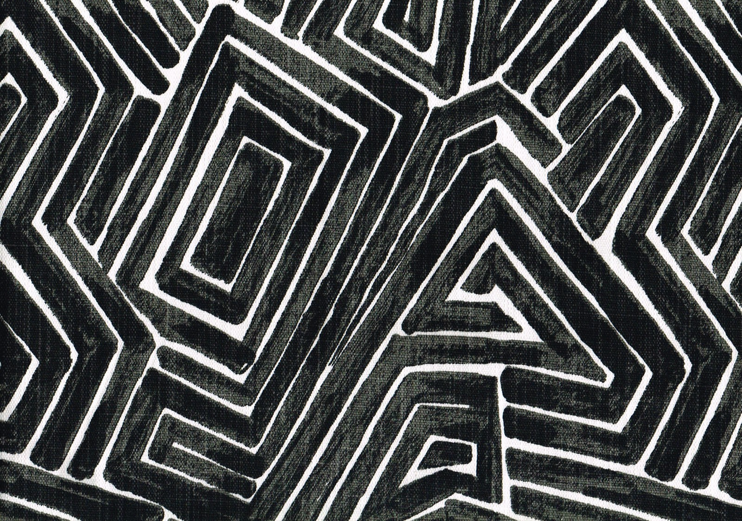 Lacefield  Fabric Maze  Chatham White Mars Black Drapery Upholstery