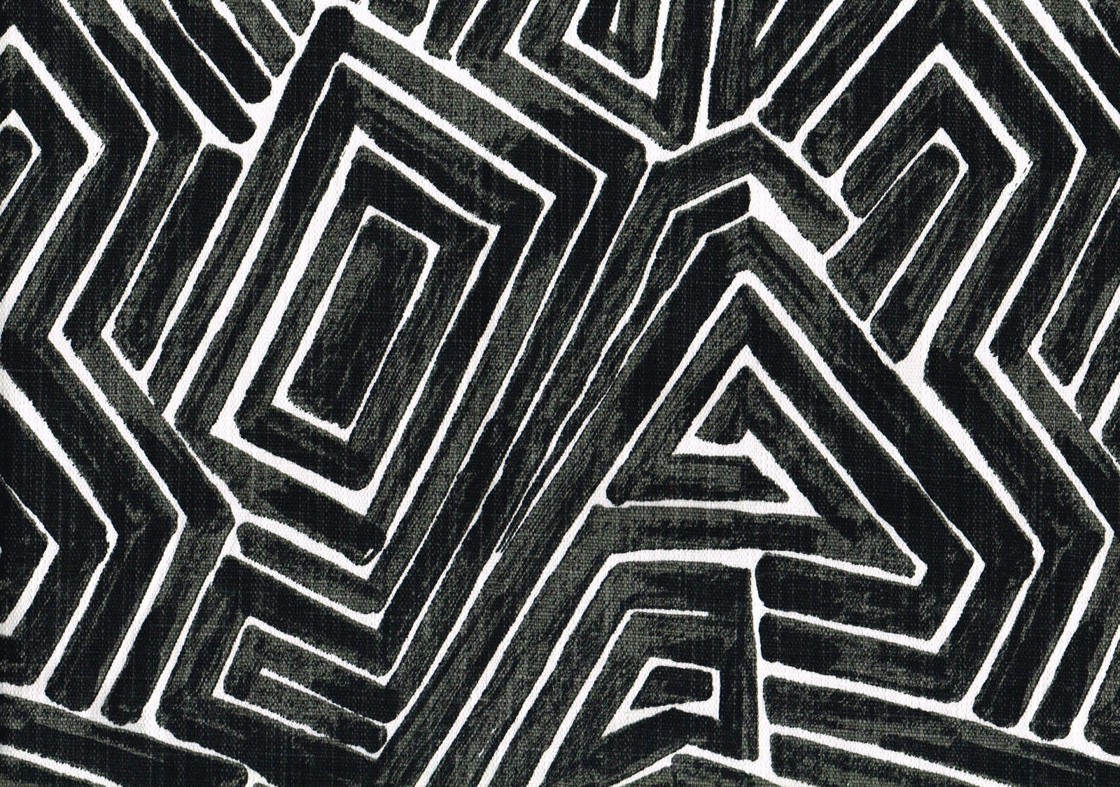 Lacefield  Fabric Maze  Chatham White Mars Black Drapery Upholstery