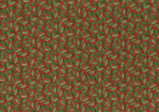 Waverly Fabric Holly Hill Red Green Cotton  Drapery Upholstery  