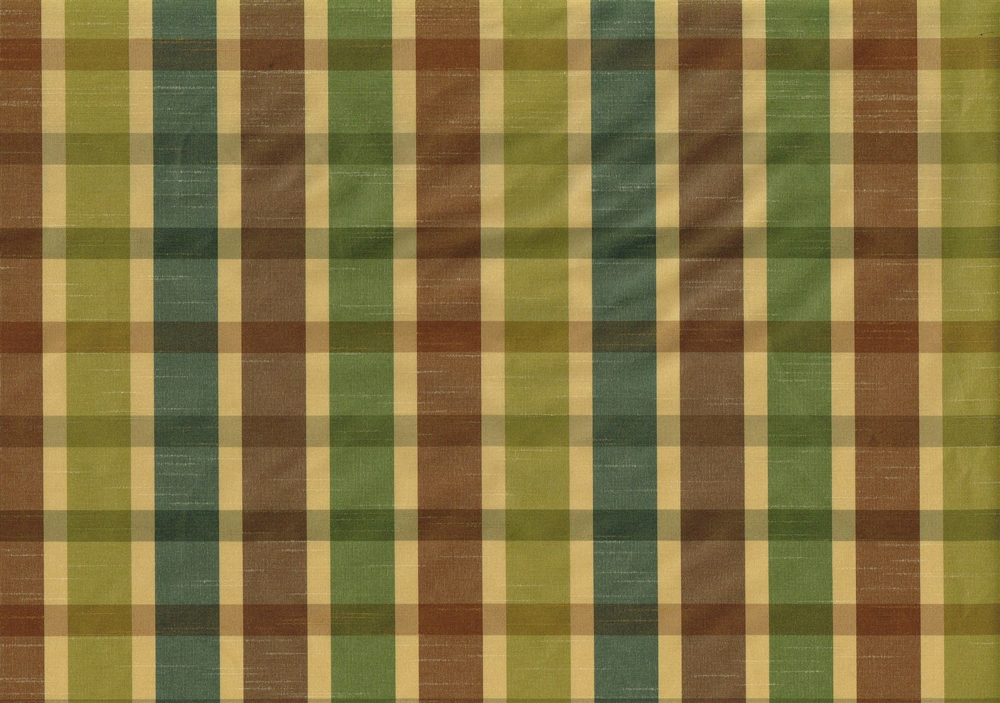 Robert Allen Fabric Senddra Bonsai Green Brown Beige Blue Drapery Upholstery  