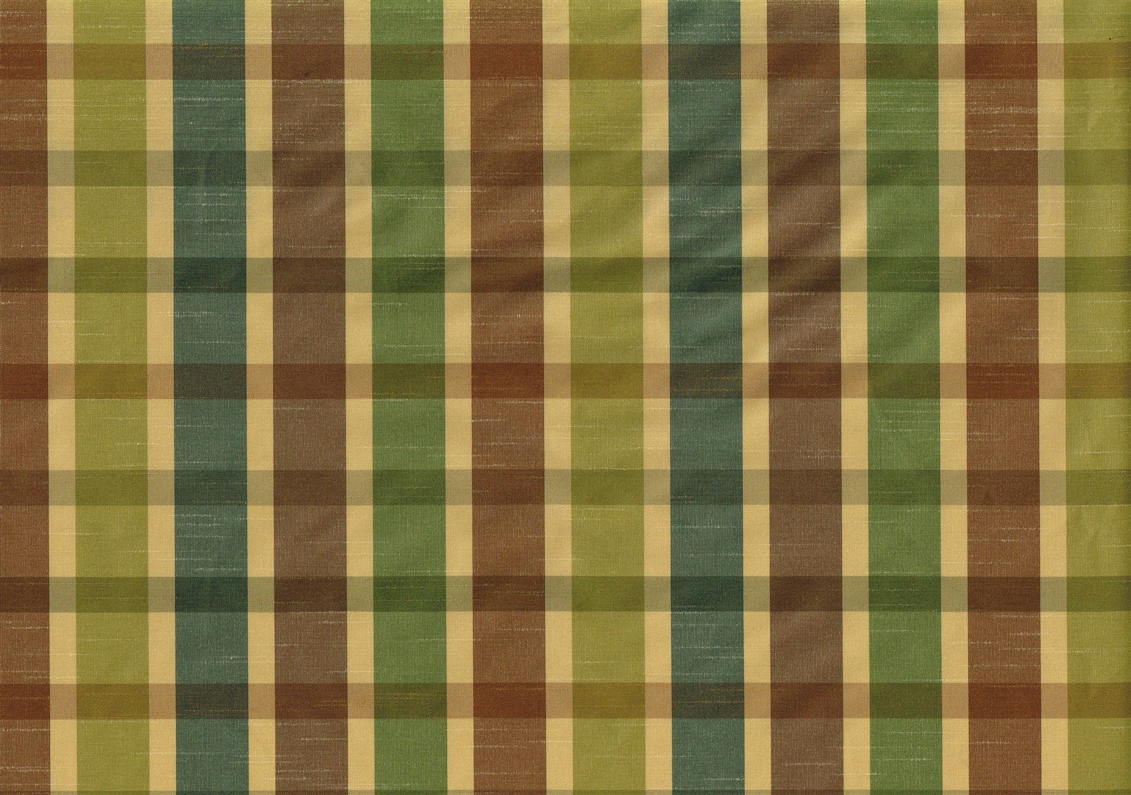 Robert Allen Fabric Senddra Bonsai Green Brown Beige Blue Drapery Upholstery  