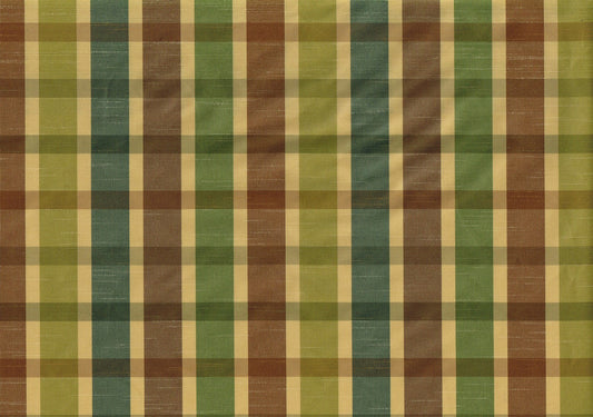 Robert Allen Fabric Senddra Bonsai Green Brown Beige Blue Drapery Upholstery  