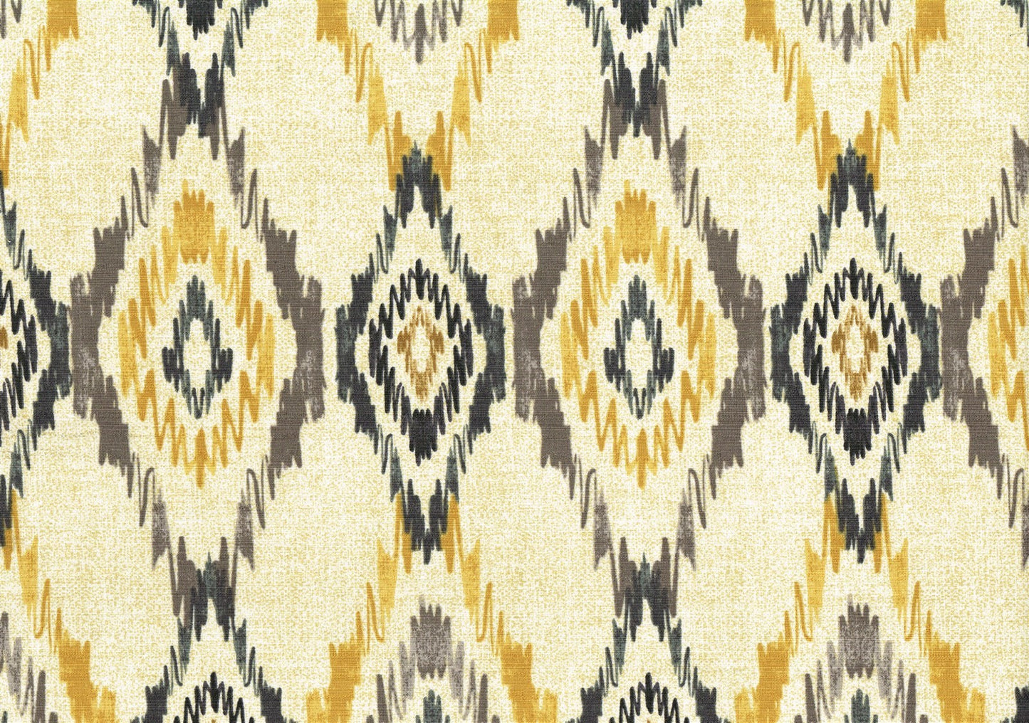 Mill Creek Fabric Beige Gray Black Gold Geometric Print   Drapery Upholstery 
