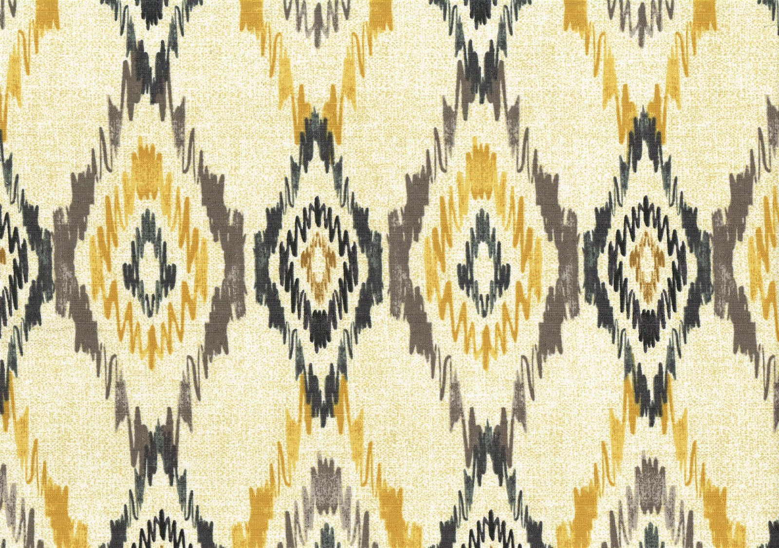 Mill Creek Fabric Beige Gray Black Gold Geometric Print   Drapery Upholstery 