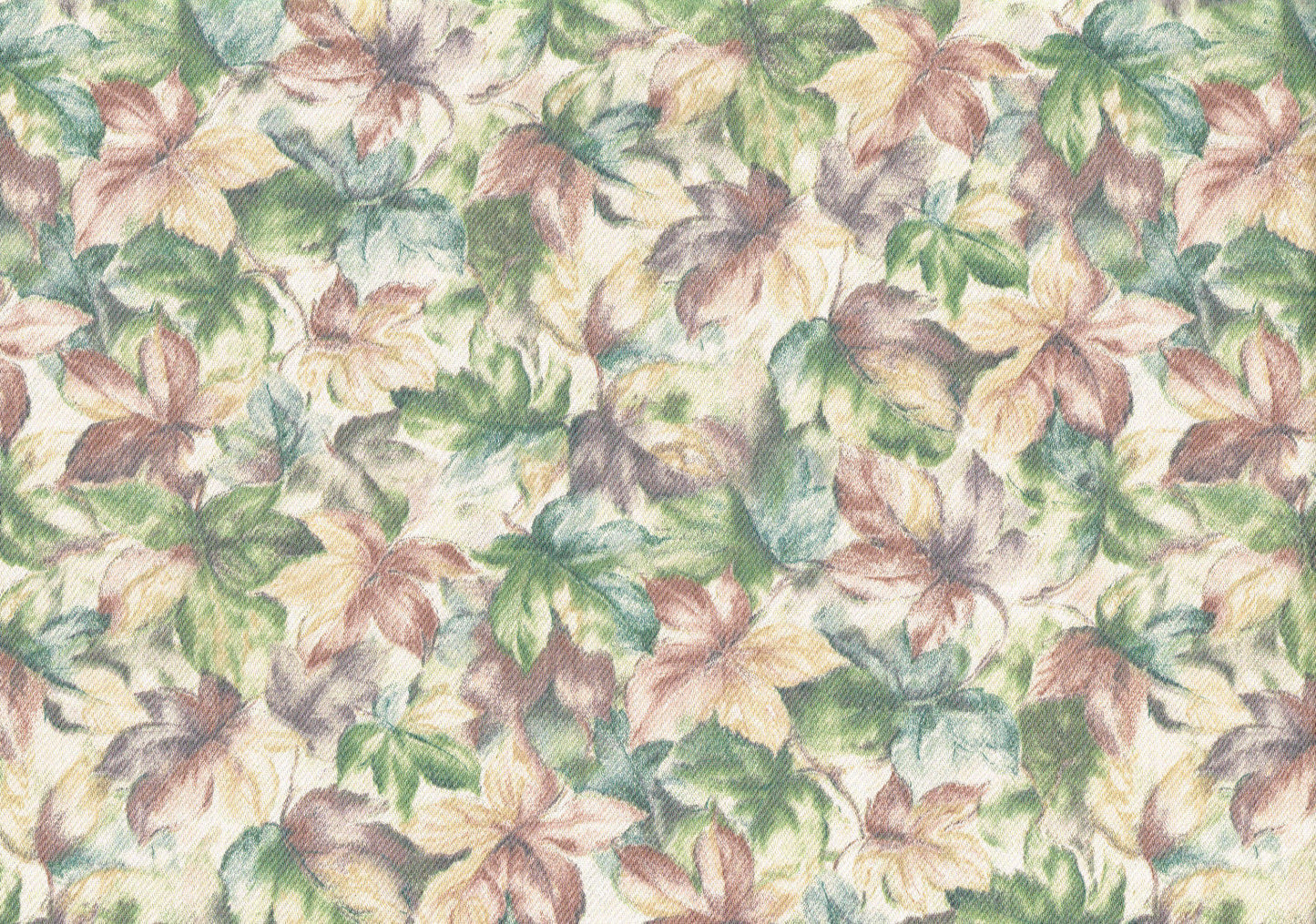 Mill Creek Fabric Lavender Purple Green Leaves  Drapery Upholstery 